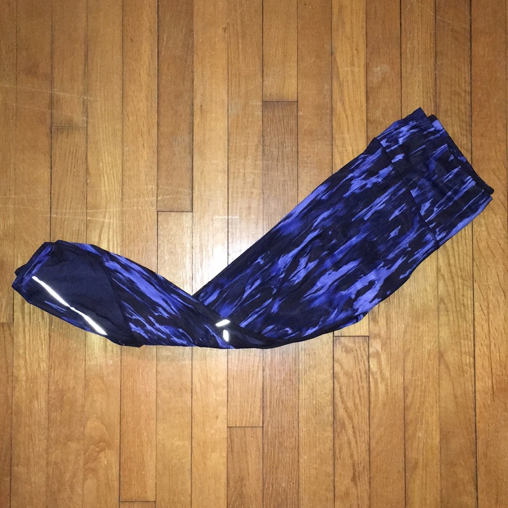 Size 8 Patterned/Mesh Lulu Lemon Leggings